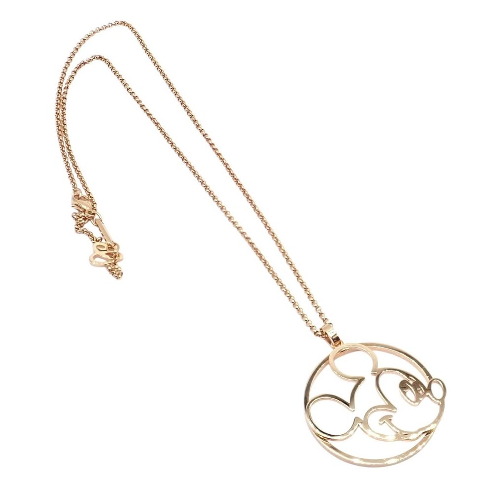 Rare! Chopard Disney World 18k Rose Gold Mickey Mouse Necklace